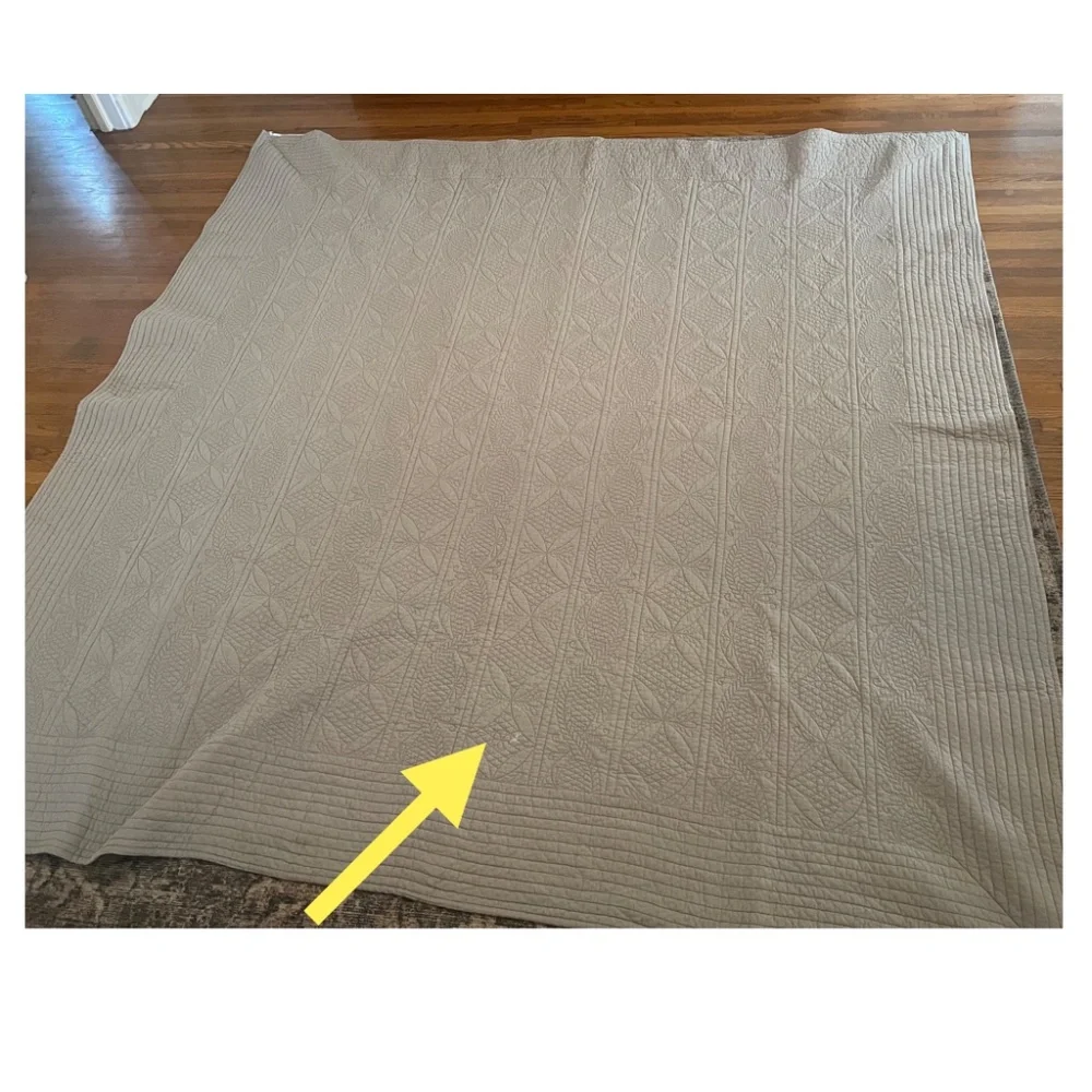Pottery Barn Hanna Cotton/Linen Quilt • Full/Queen